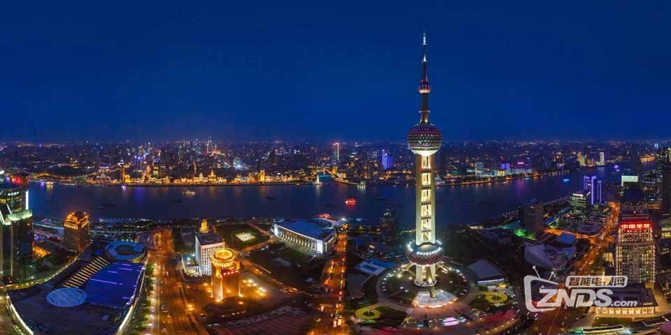 VR全景图片下载】魅力之都夜上海全景图片_V