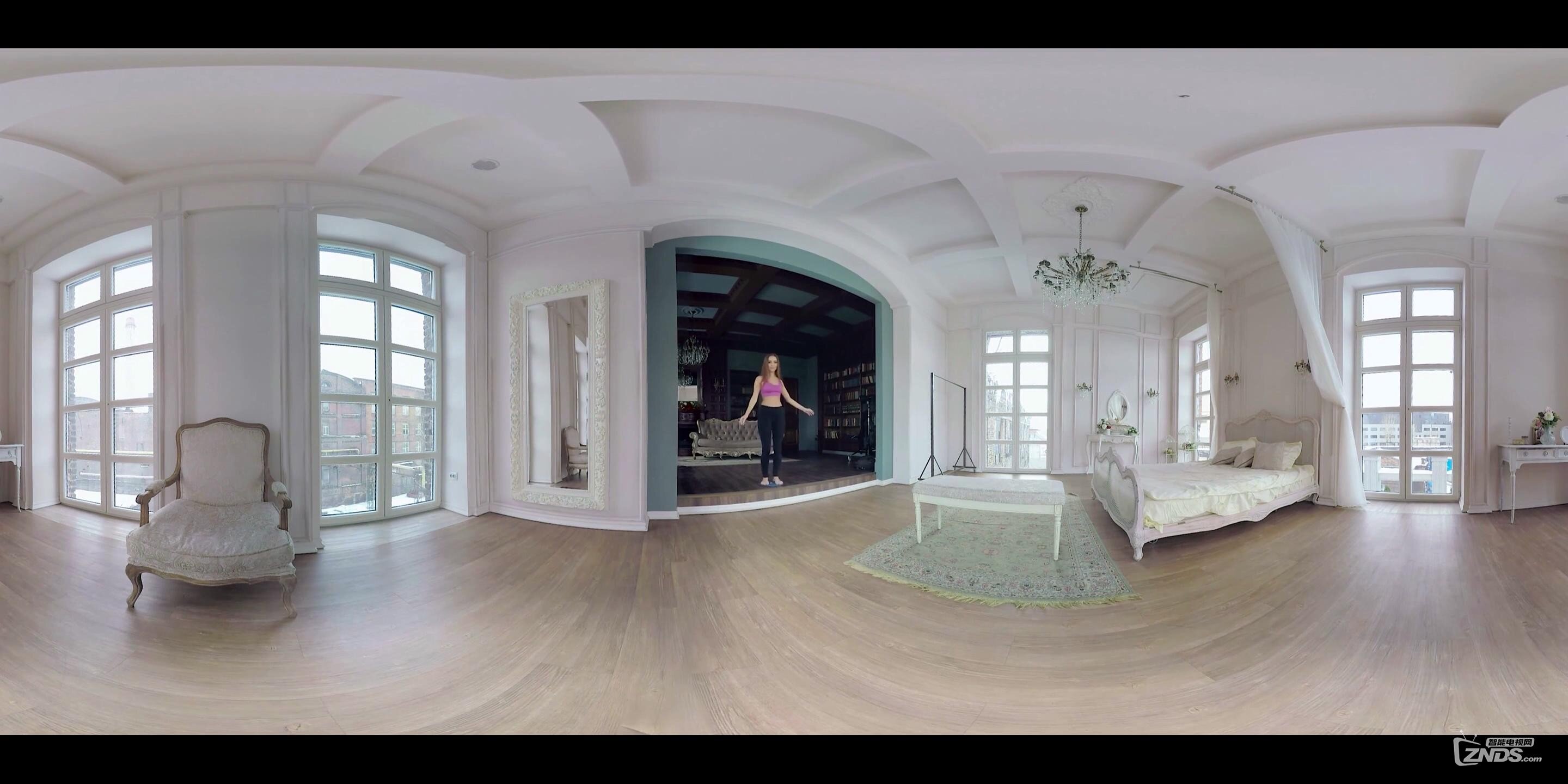【360度VR全景视频】喜好健身房:美女呼啦圈