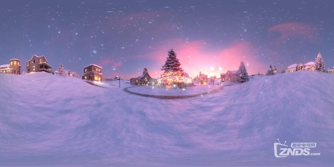 【360度VR全景视频】梦幻水晶圣诞夜_VR视频