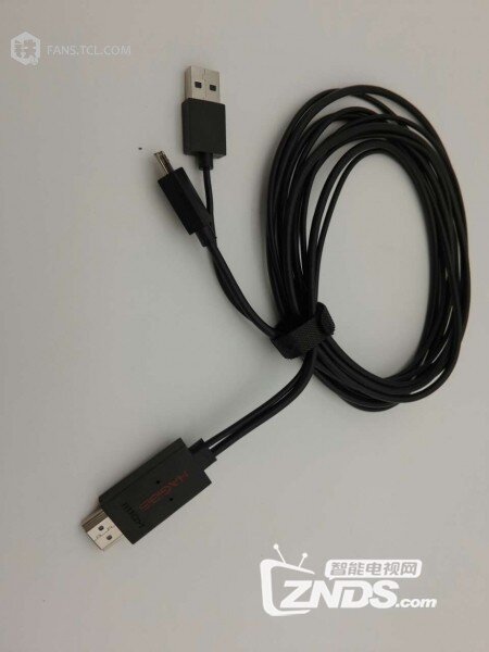 手机投屏到TCL电视方法教程:MHL连接方式_T