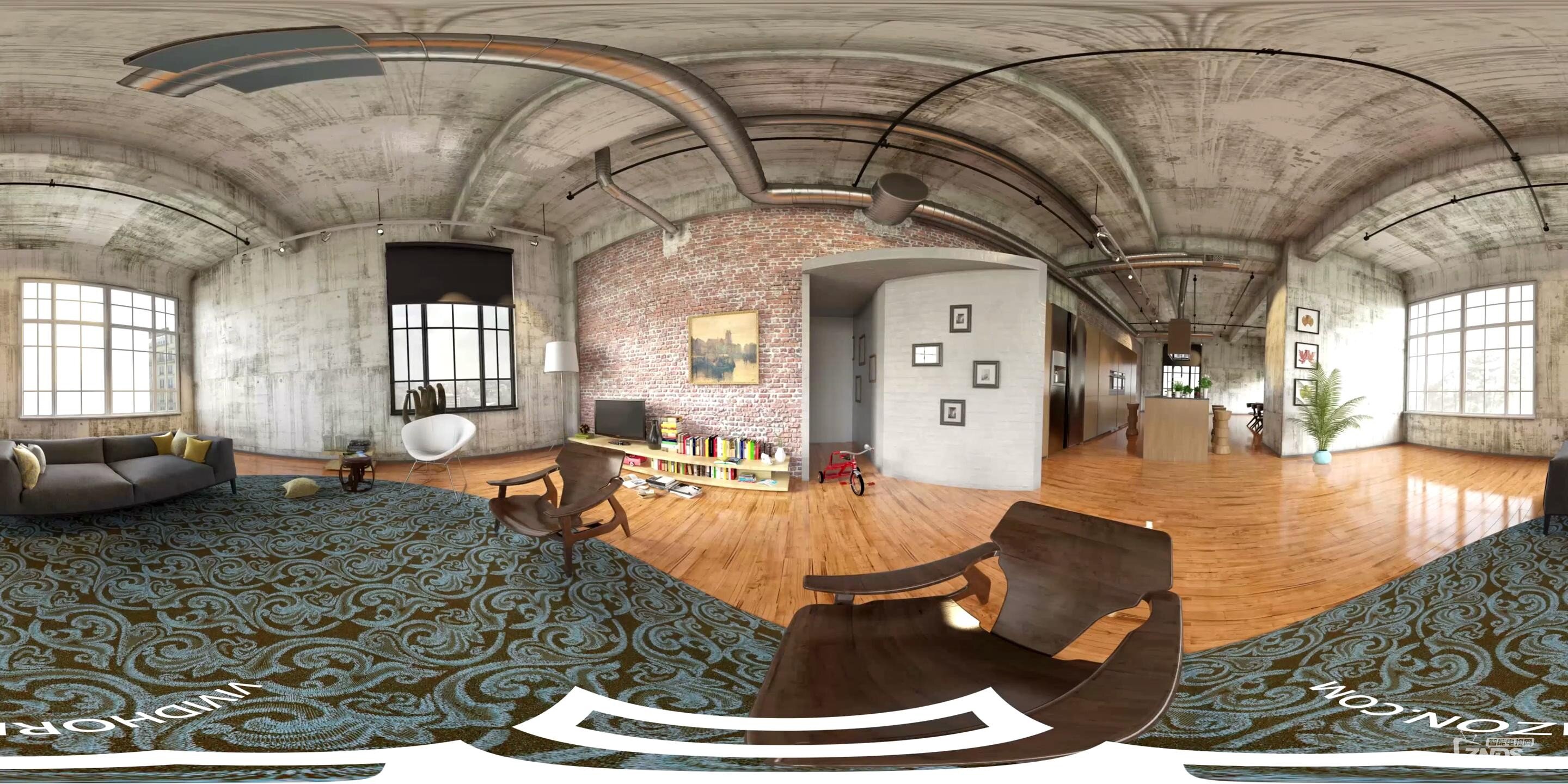 【360度VR全景视频】纽约公寓装潢游览_VR资