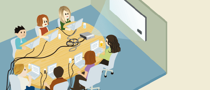 而实际上,你可能遇到因为与投影仪连接的时候接口不稳无法显示内容而