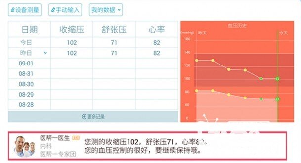 用酷开55k1y大屏管理测试健康数据的方法