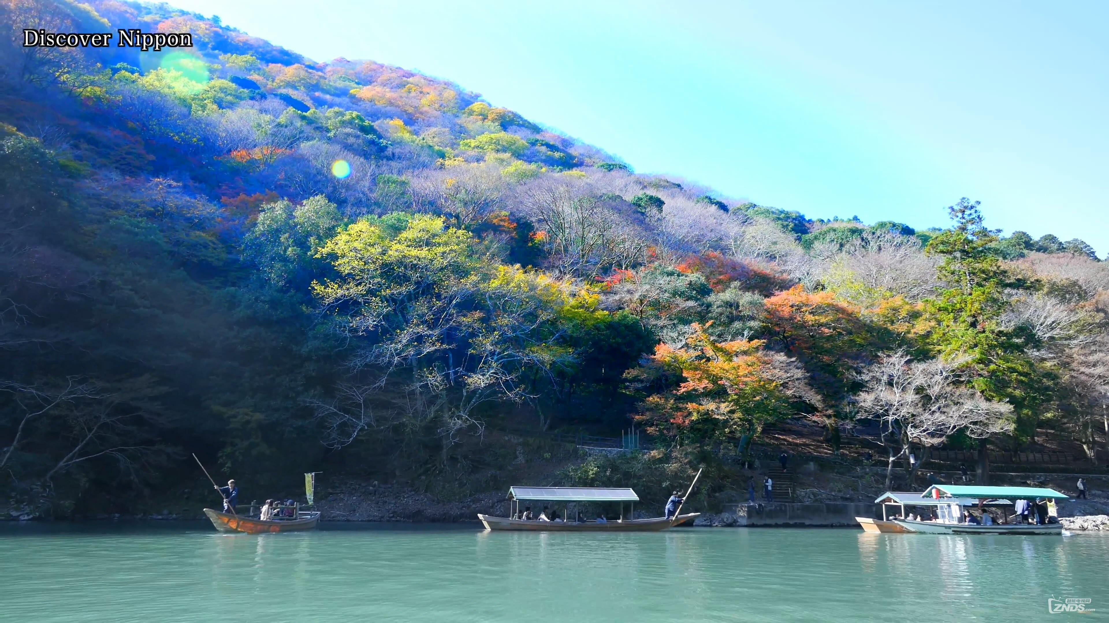 4k高清京都の秋の紅葉清水寺嵐山京都観光寶厳