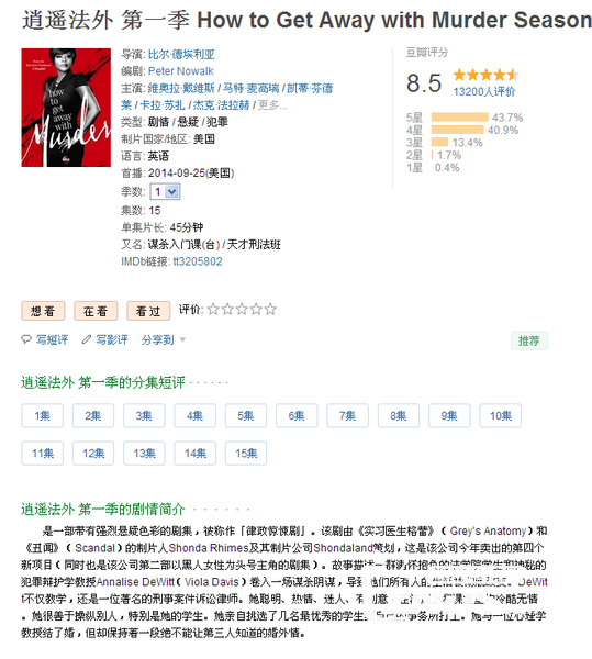 逍遥法外 第一季 How to Get Away with Murder S01E5（2014）