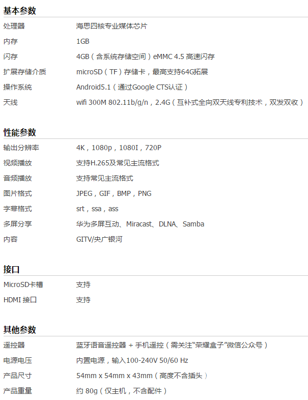 荣耀盒子Voice，搜片看片，一键语音。