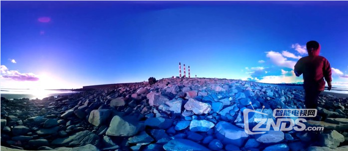 【360全景视频】清晨海滩漫步