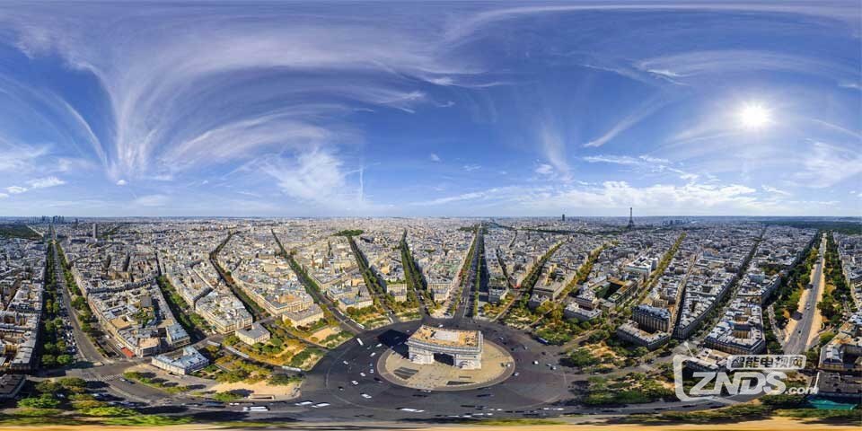 【vr全景图片下载】巴黎凯旋门 全景图片 .
