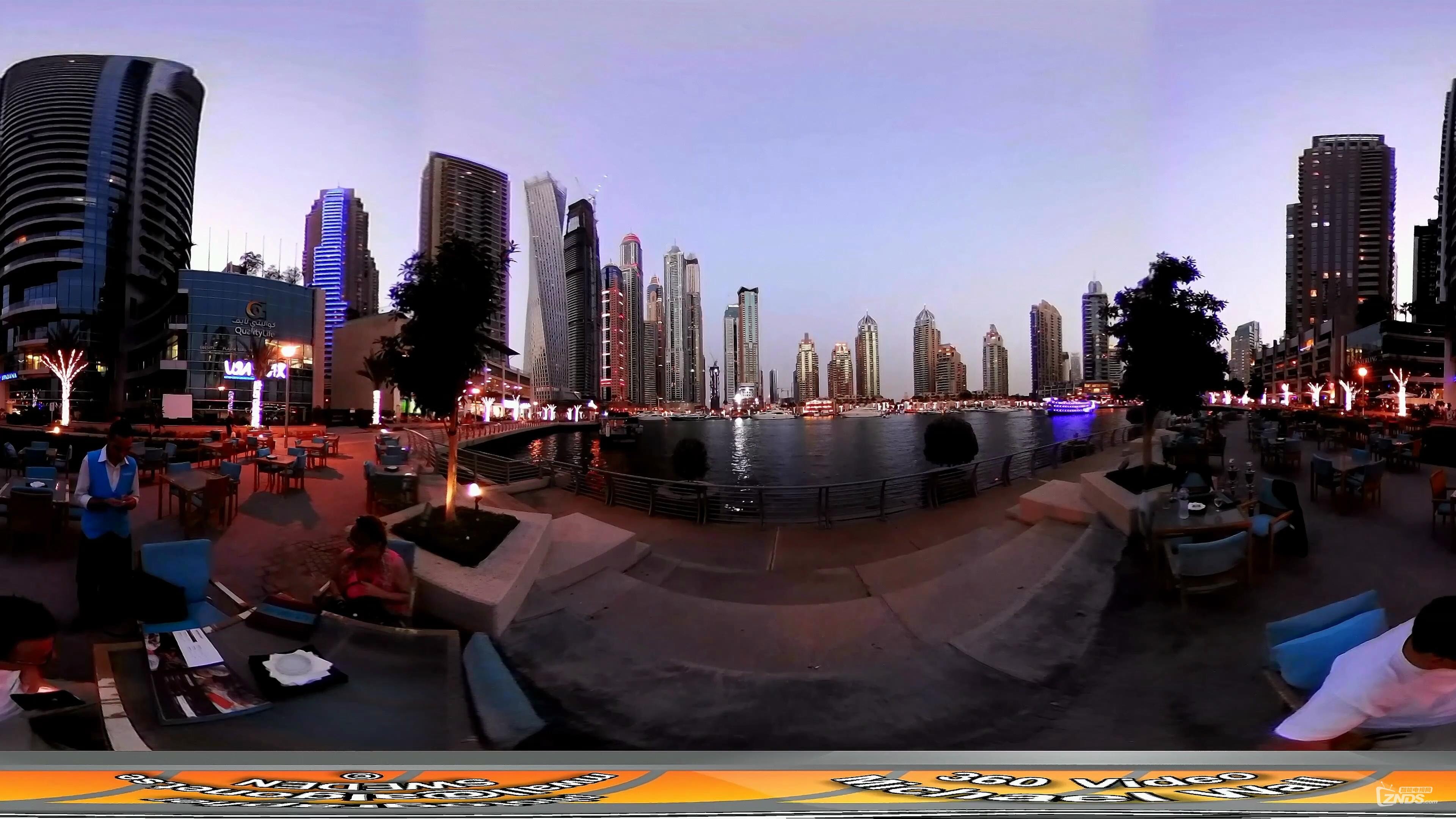 360度vr全景视频迪拜码头