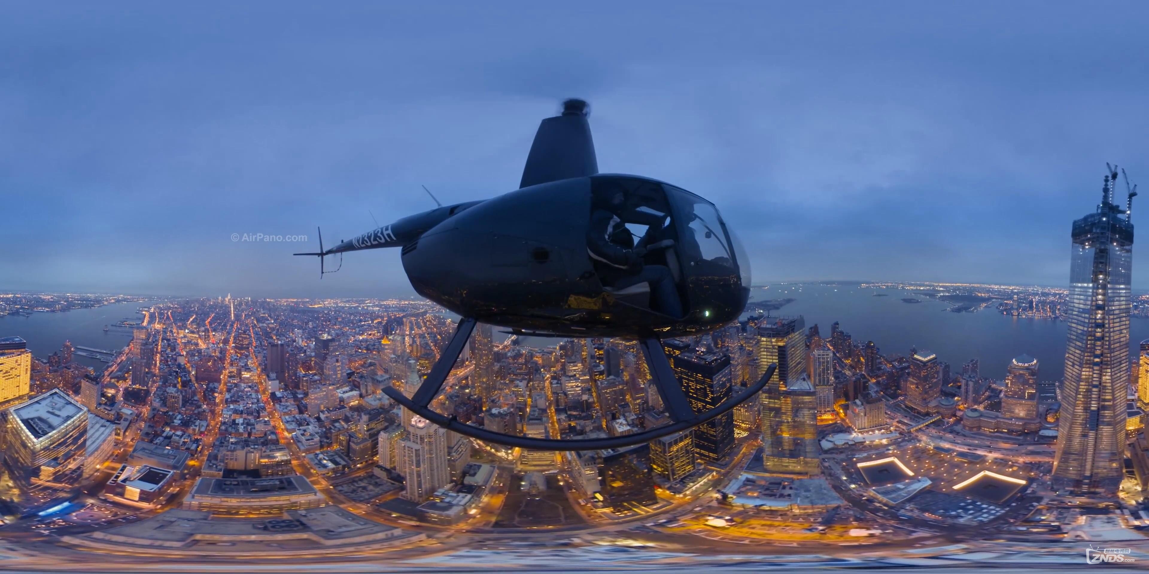 【360度vr全景视频】纽约曼哈顿夜景(98m) .