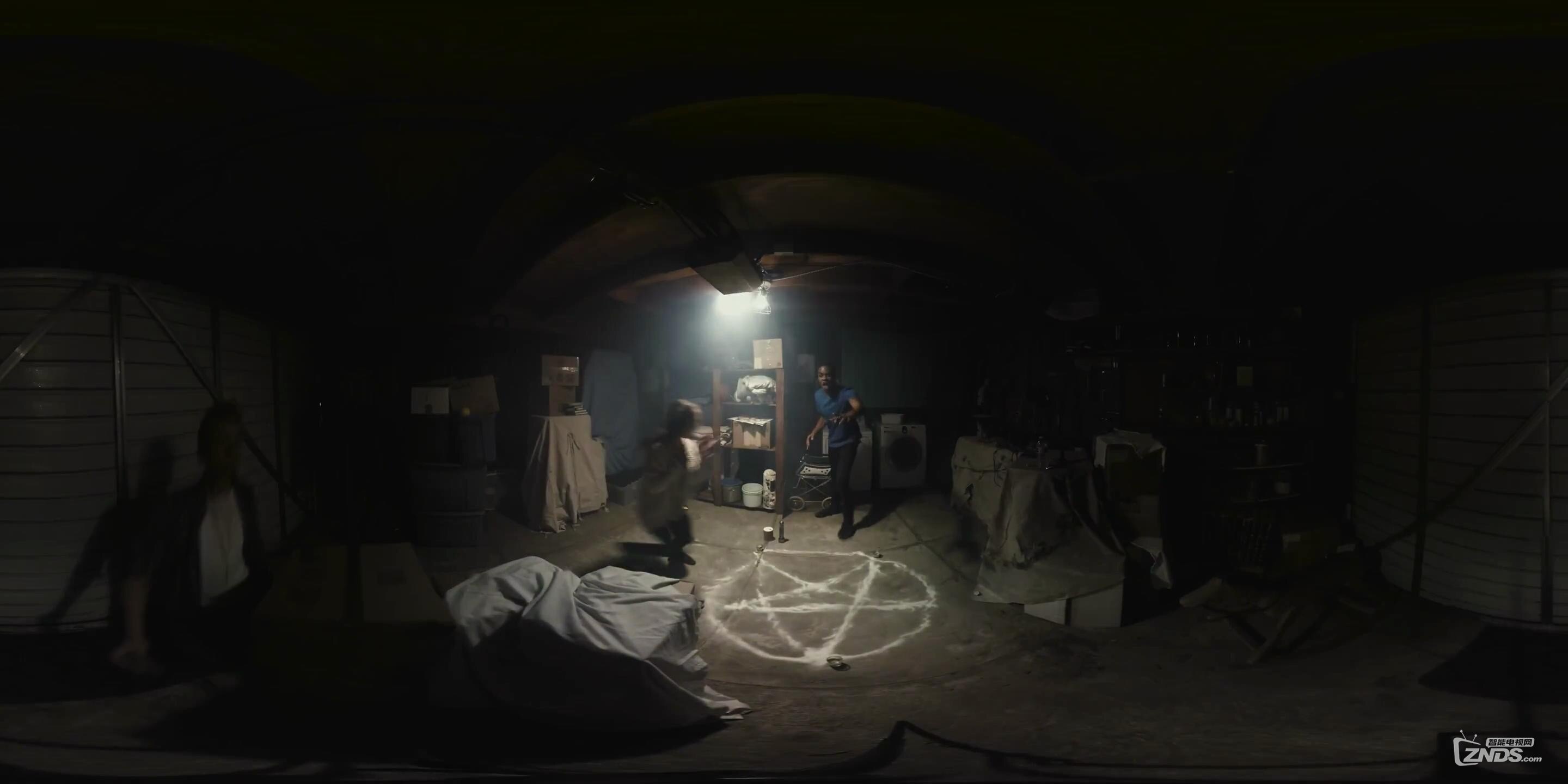 360度vr全景视频恐怖地下室