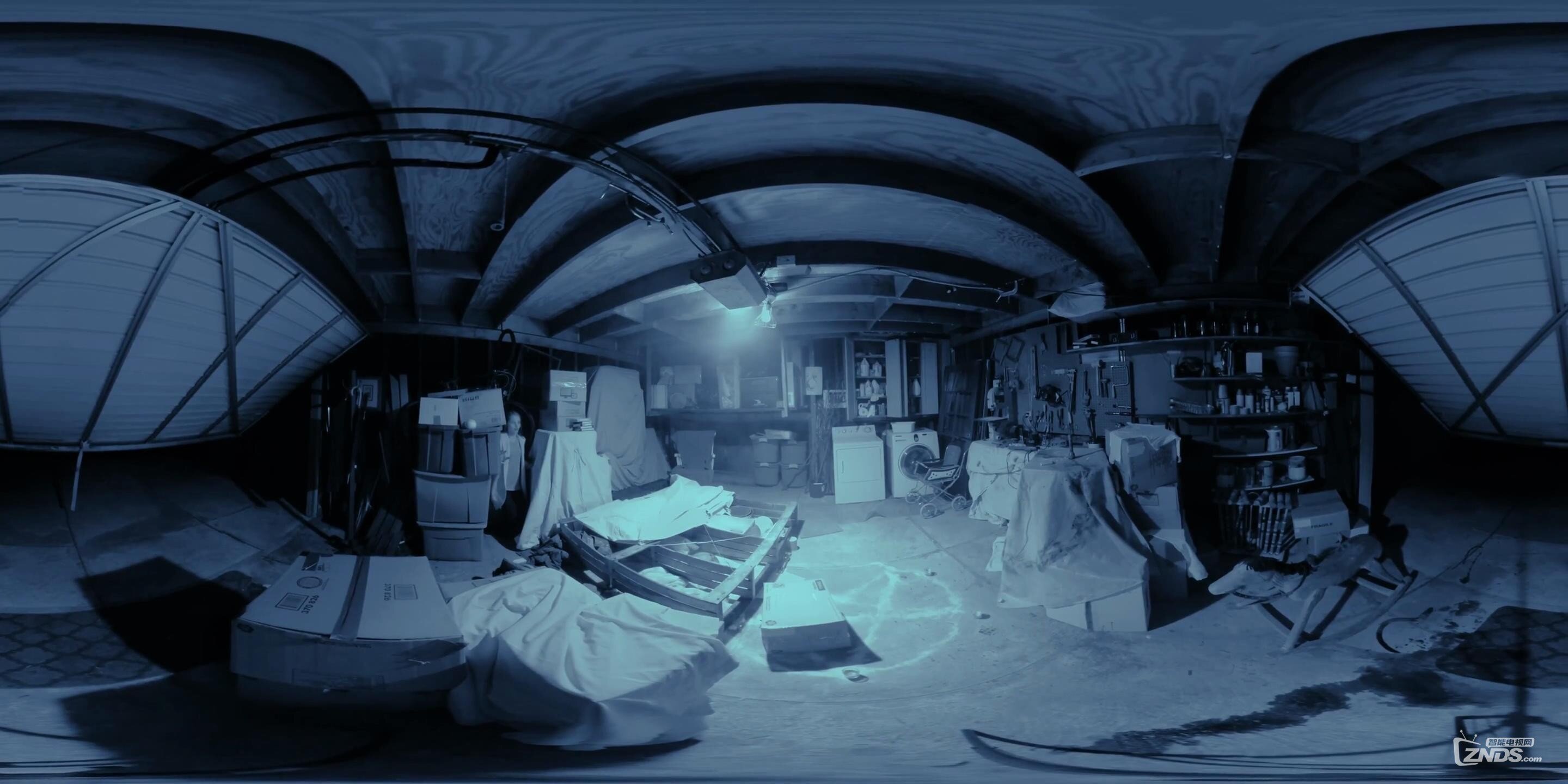 360度vr全景视频恐怖地下室