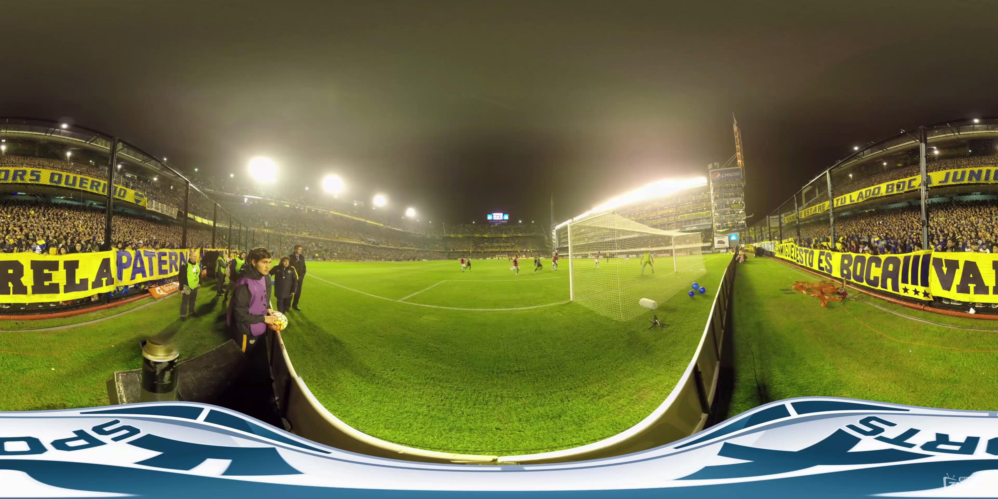 【VR360°全景】4K博卡青年俱乐部足球队赛程片段1 [2160P/MP4/68MB]