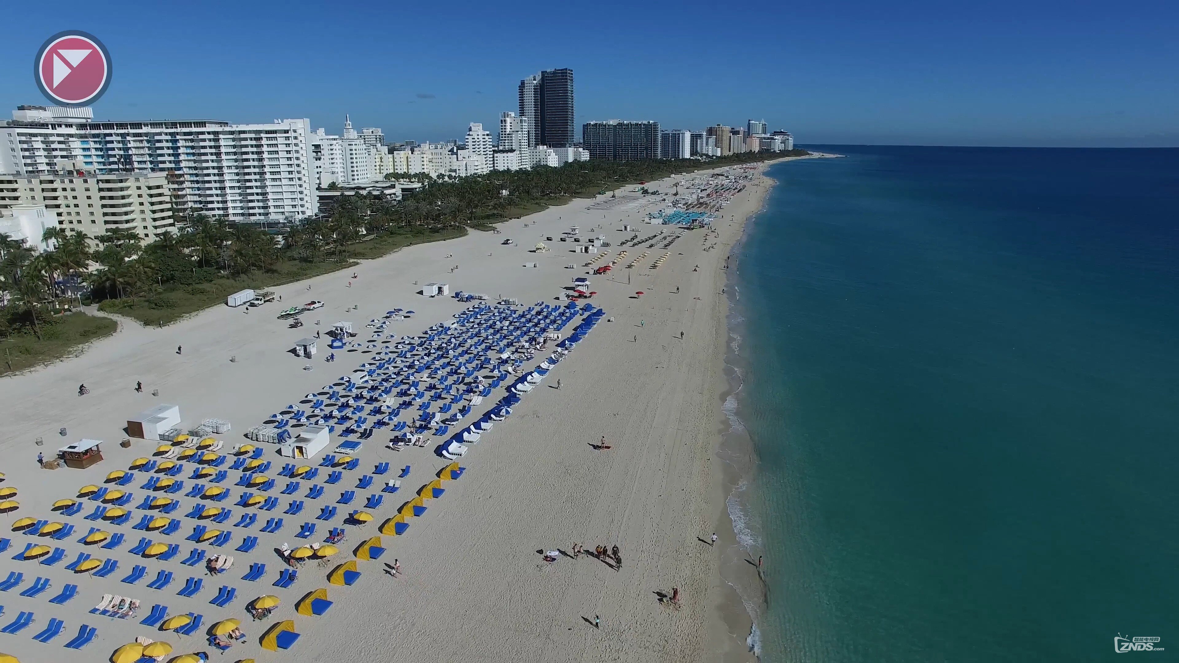 4k高清短片佛罗里达州迈阿密海滩20162160pmp4188gb