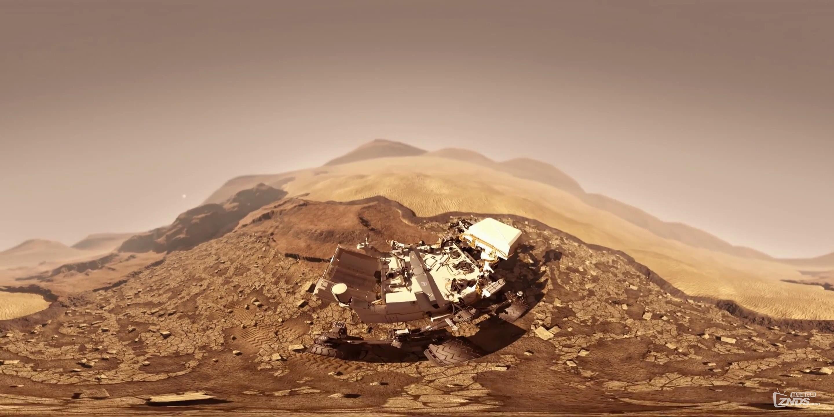 360度vr全景视频探测器拍摄火星现场