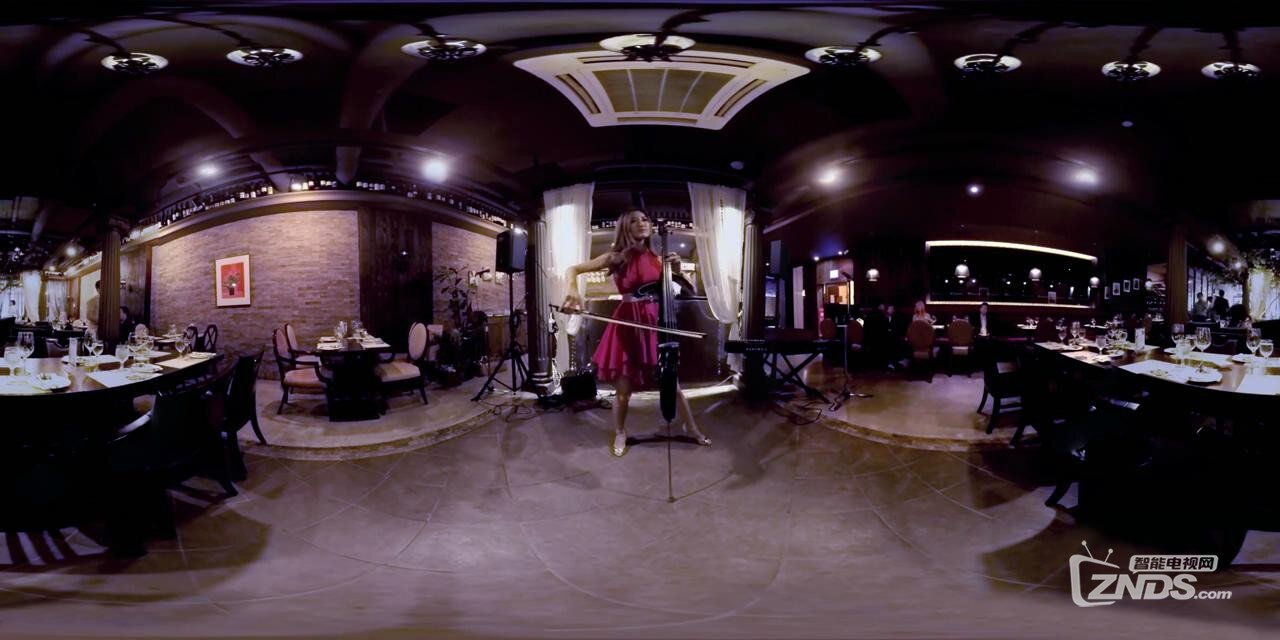 【360度VR全景视频】气质美女拉琴