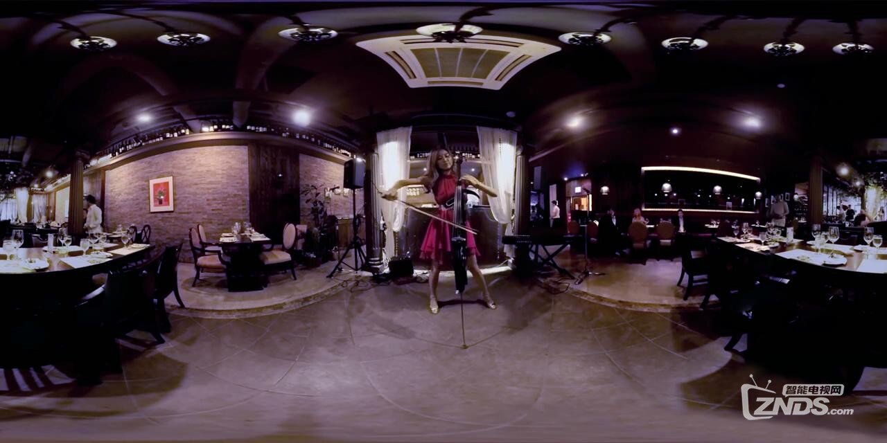 【360度VR全景视频】气质美女拉琴