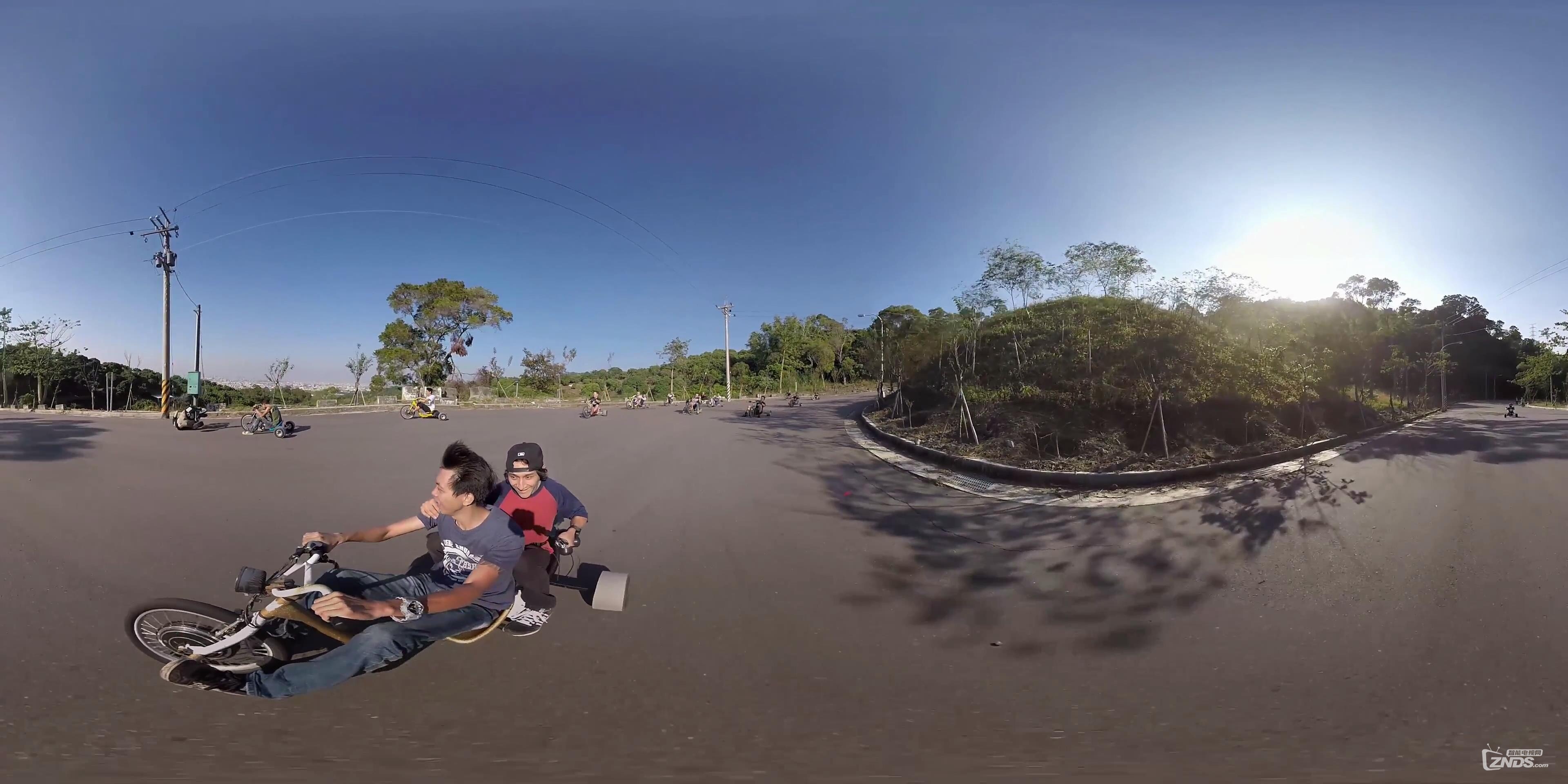 360度vr全景视频第一视角2轮驱动锦标赛