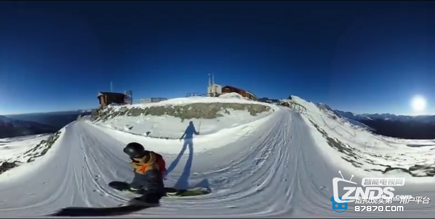 【360度VR全景视频】刺激！滑雪速降