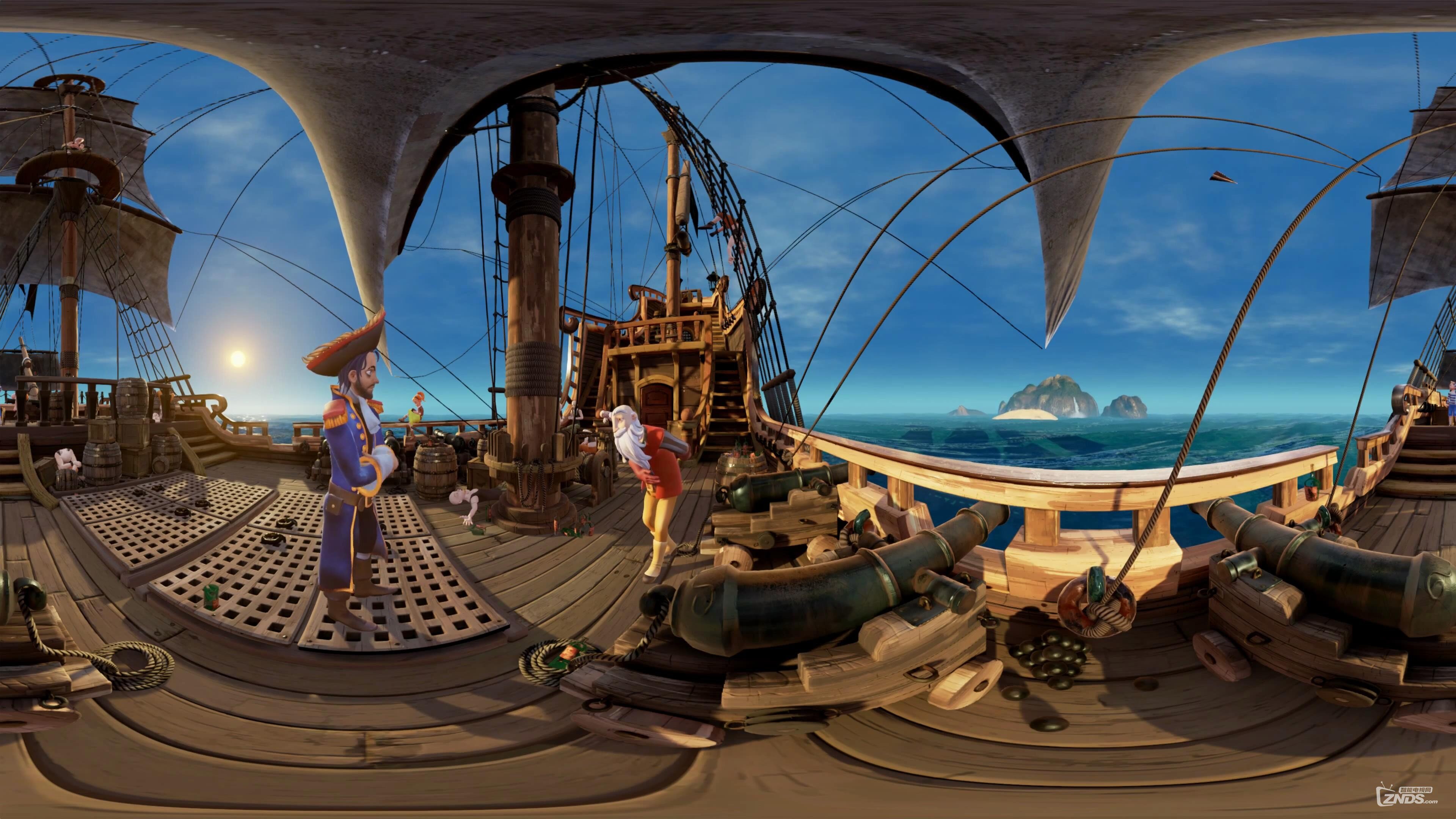 360度vr全景视频冒险海贼王