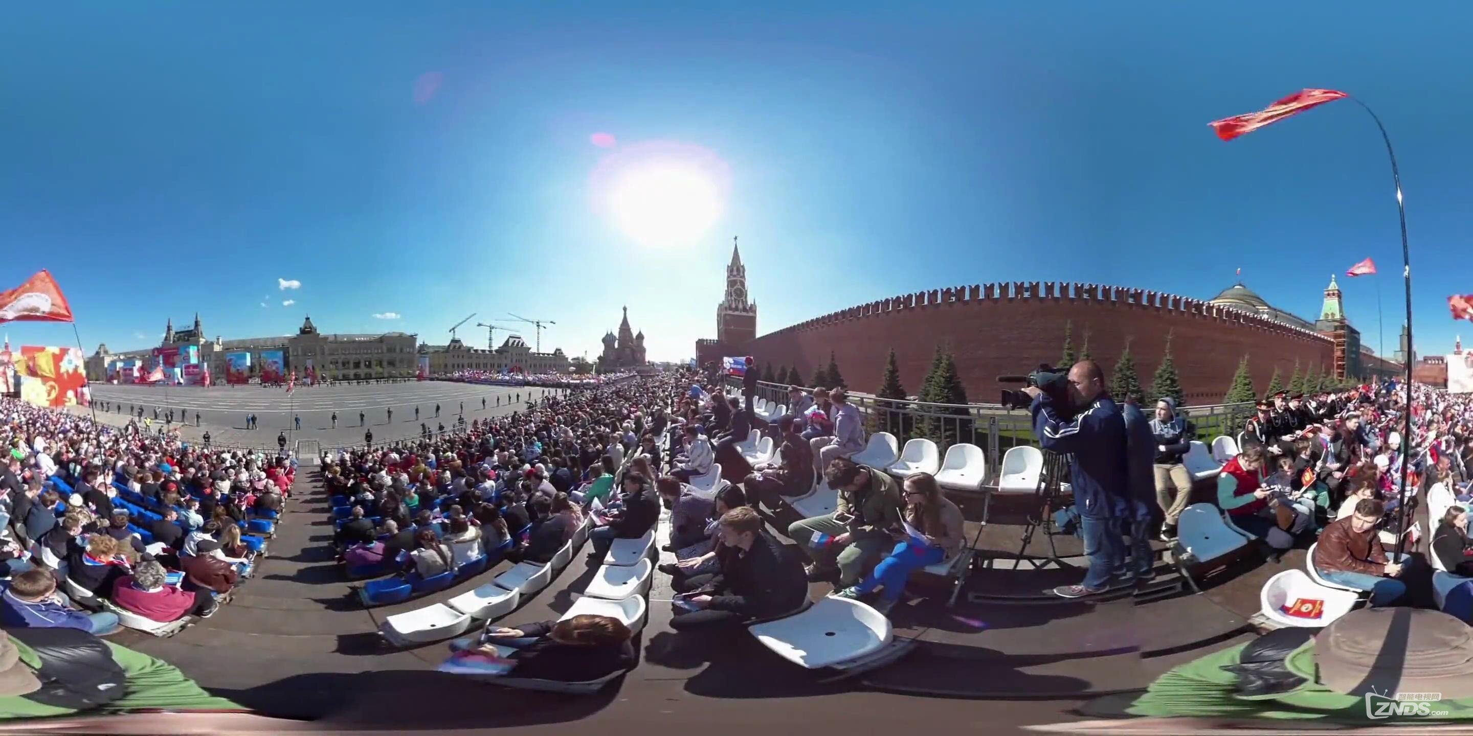 【360度VR全景视频】2016莫斯科五一节庆祝活动