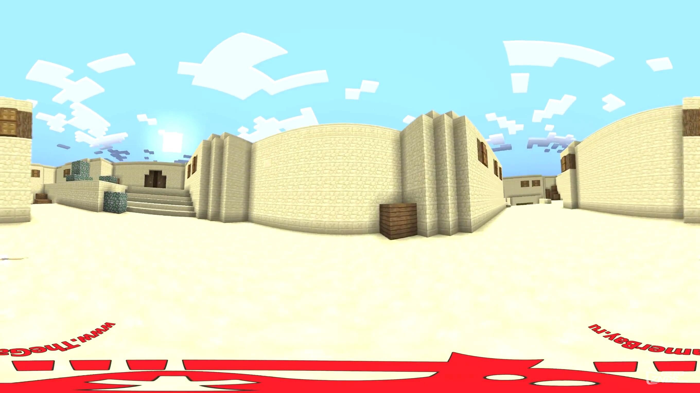 【360度VR全景视频】我的世界反恐精英－尘埃2地图之旅