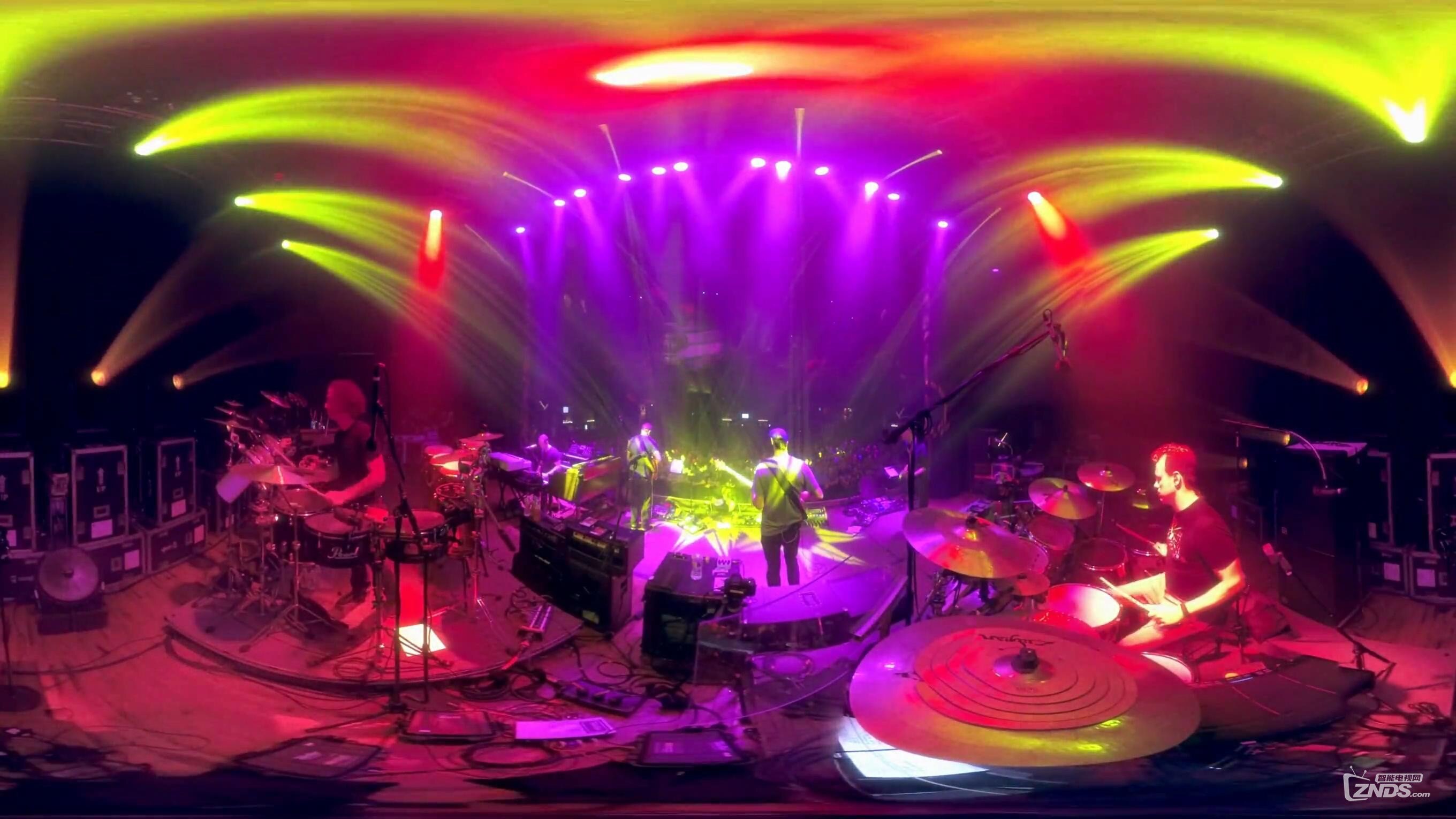 【360度vr全景视频】美国人气偶像摇滚乐队演唱会现场