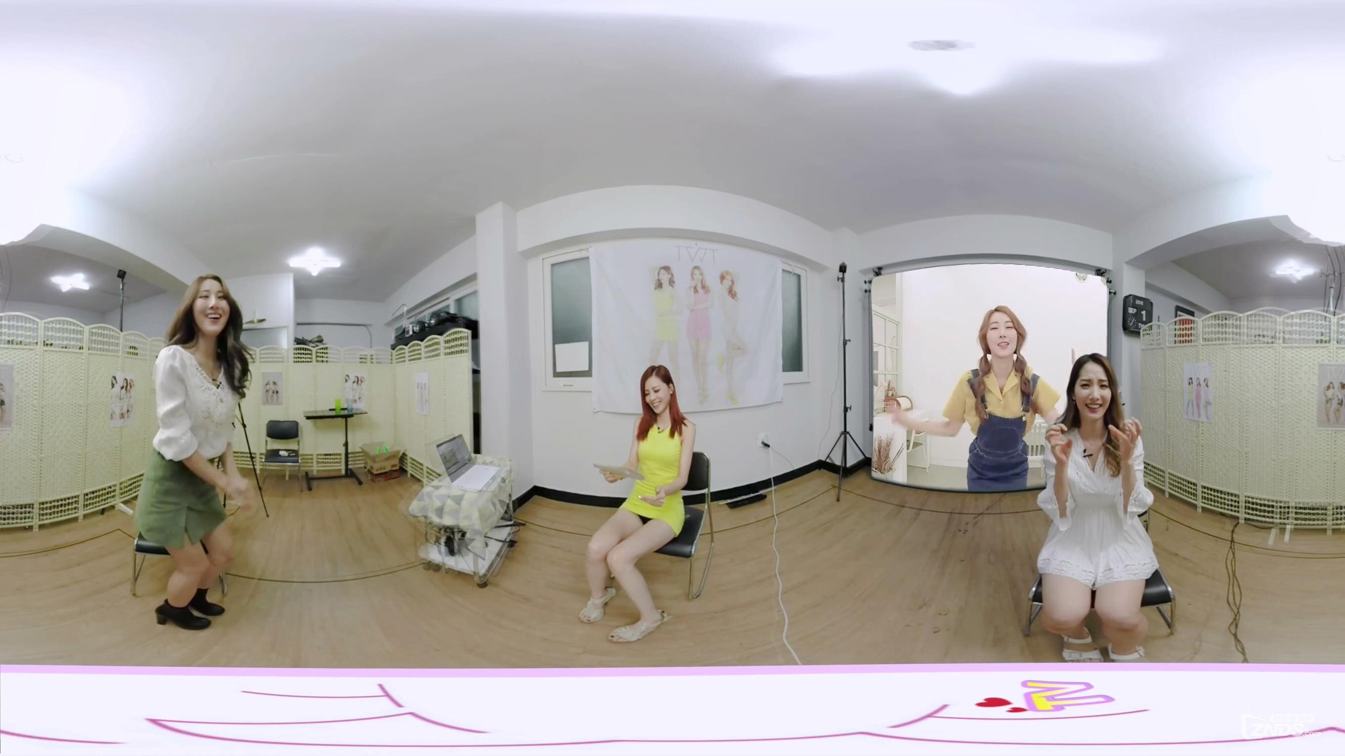 【360度VR全景视频】韩国女团Tweety现场直