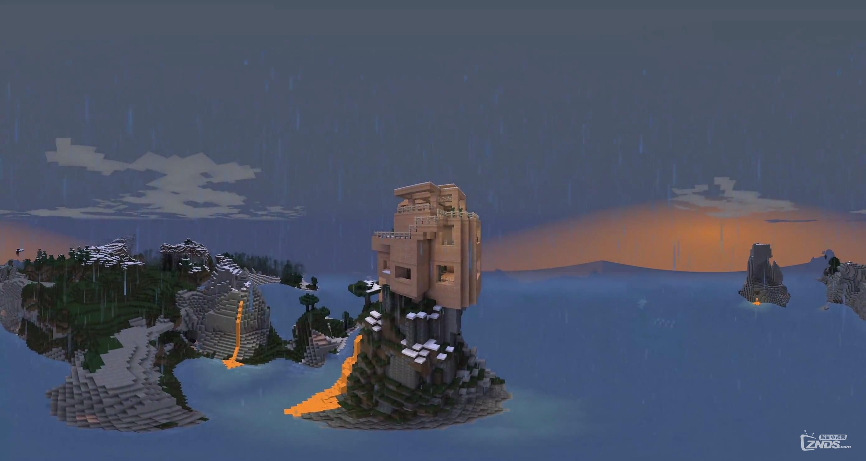 【360度vr全景视频】快来围观我的天空之城@我的世界