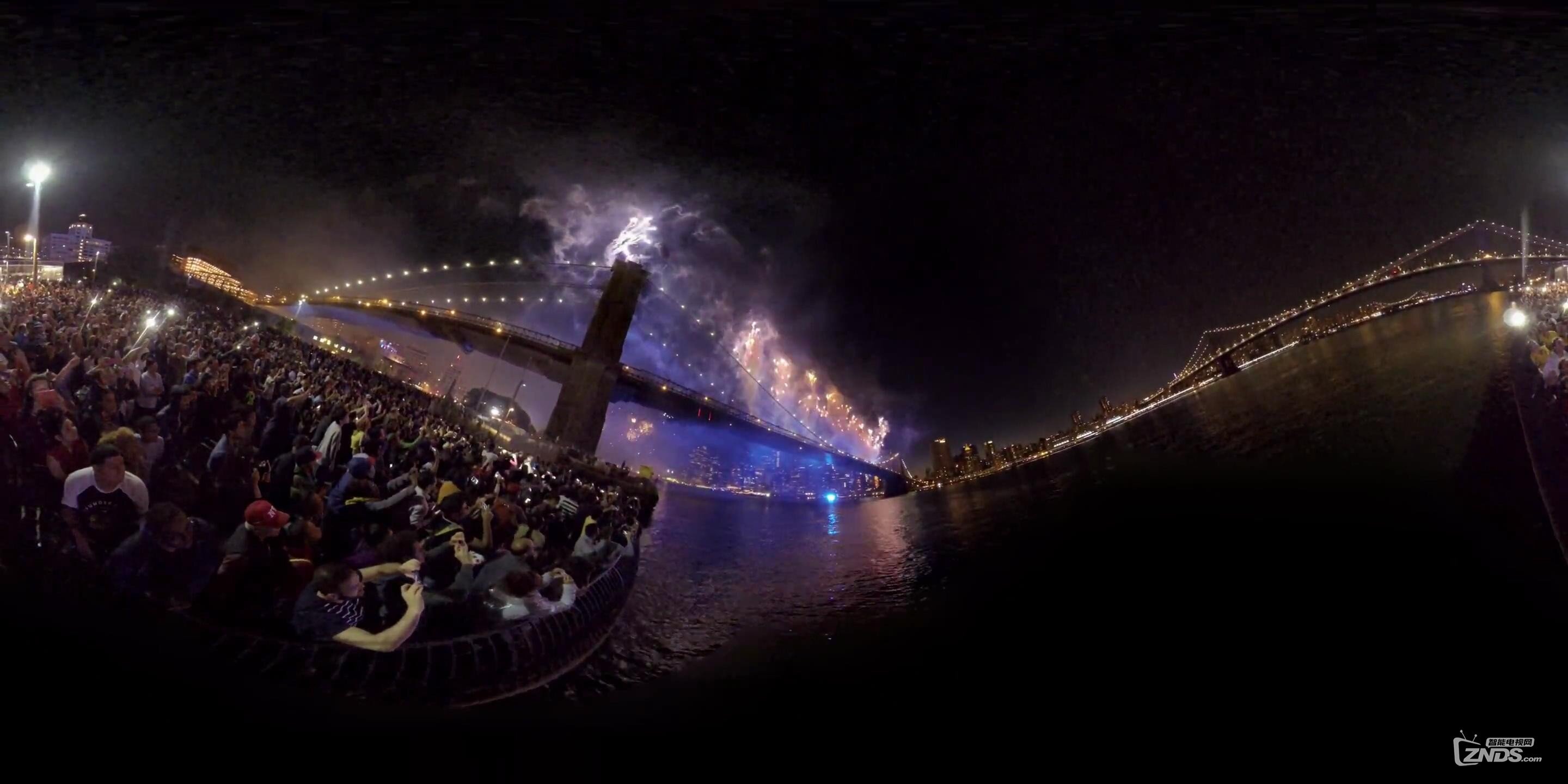 全景视频：纽约烟火 烟花NYC 4th of July Fireworks