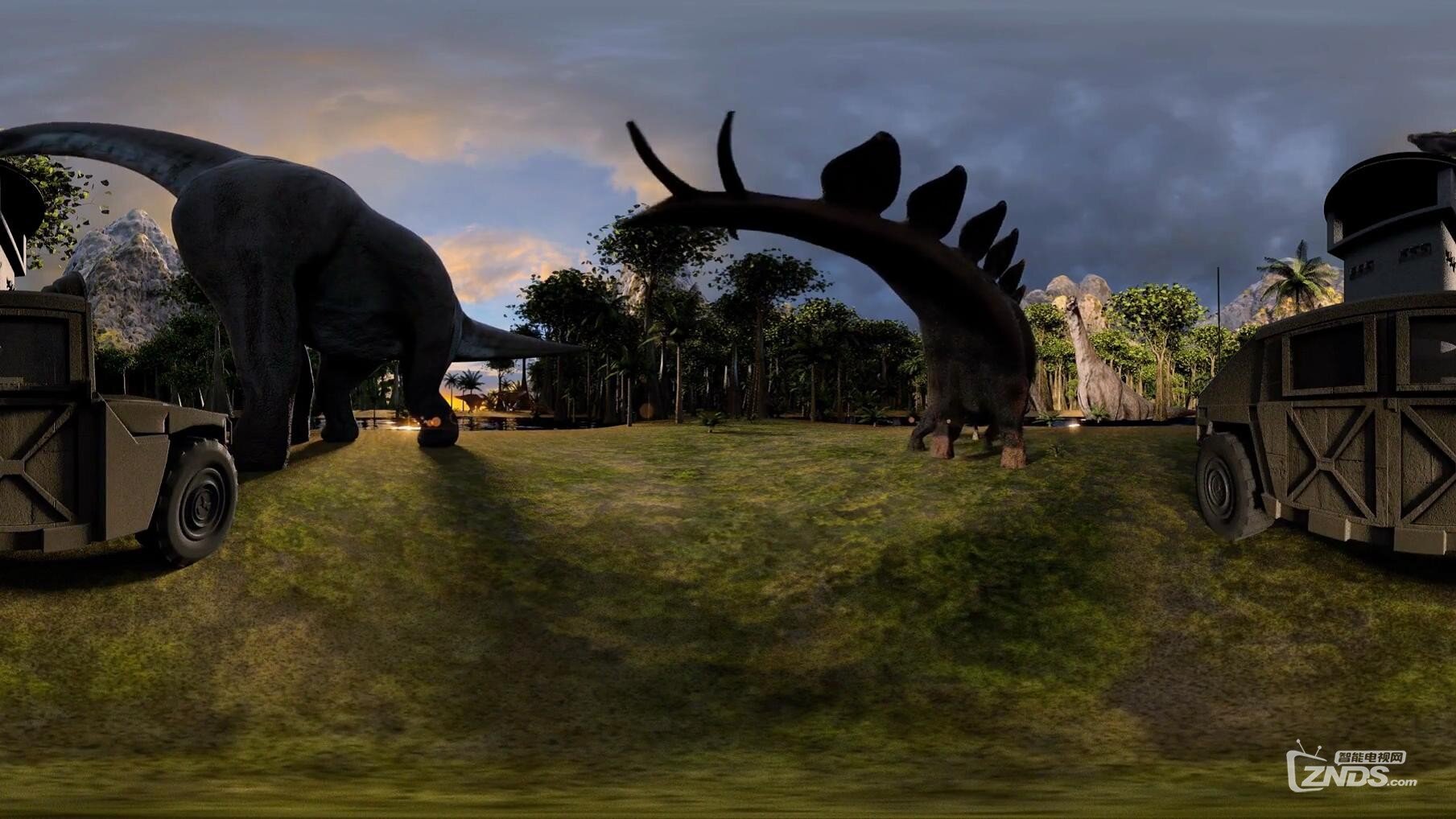 围在恐龙中间是一种神马感受？还有萌宠霸王龙替你捕鱼，快来体验吧！360度VR全景视频_.jpg