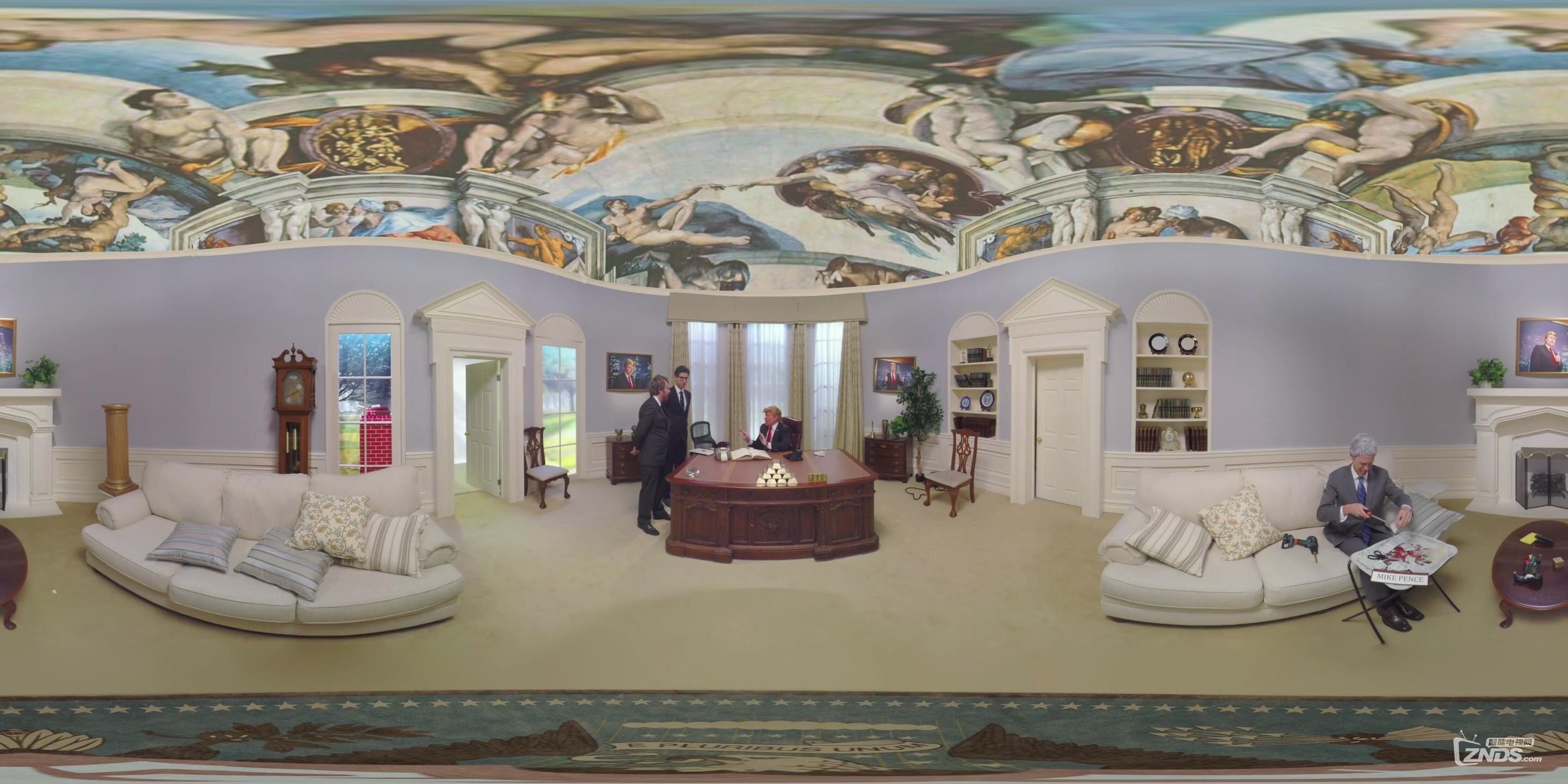 美国白宫 总统府邸 总统办公室 会议室 园林 议事厅 秘书室模型-现代场景模型库-Unreal Engine模型下载-cg模型网
