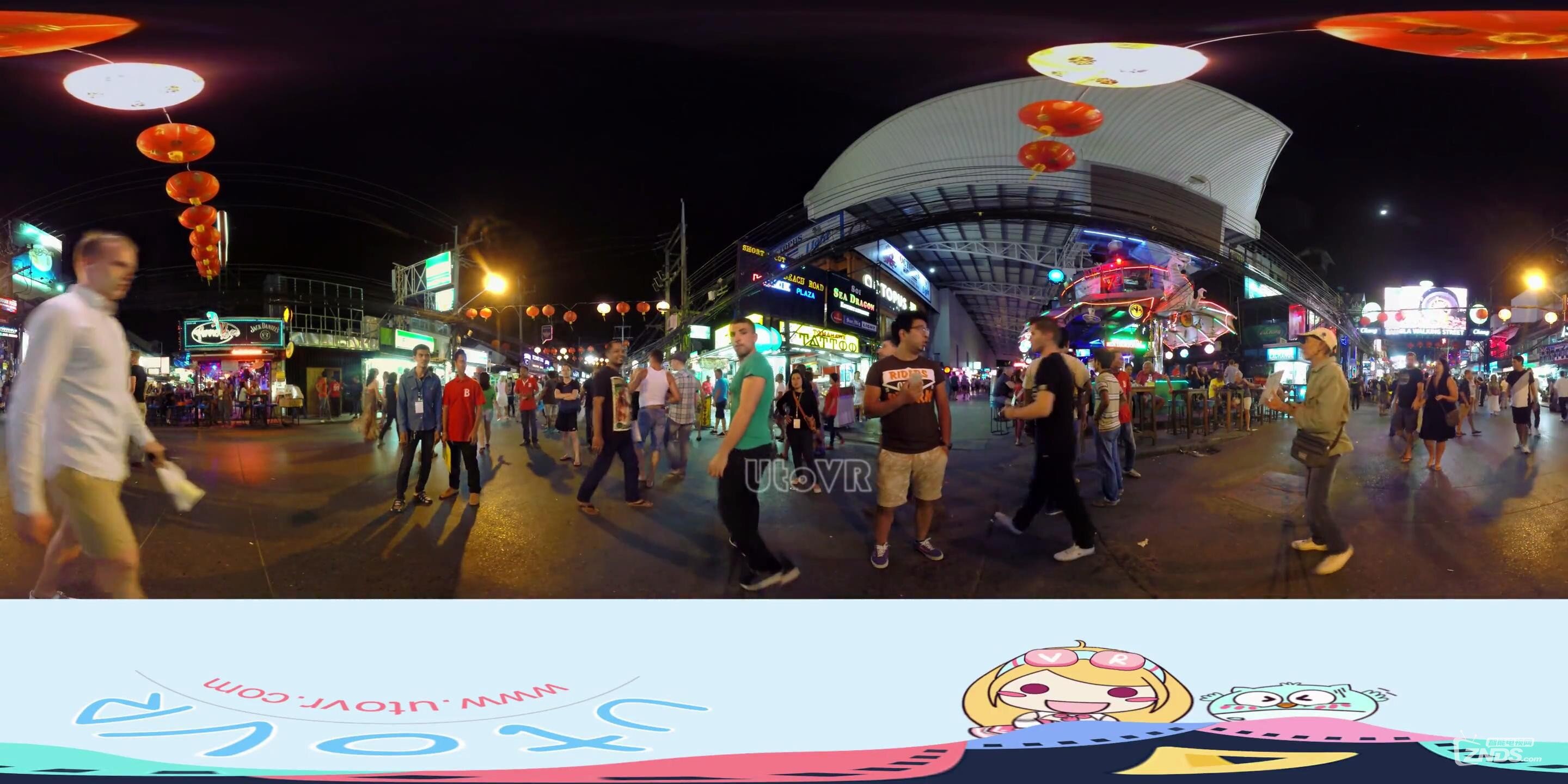 全景视频：男人的天堂，普吉岛巴东酒吧街
