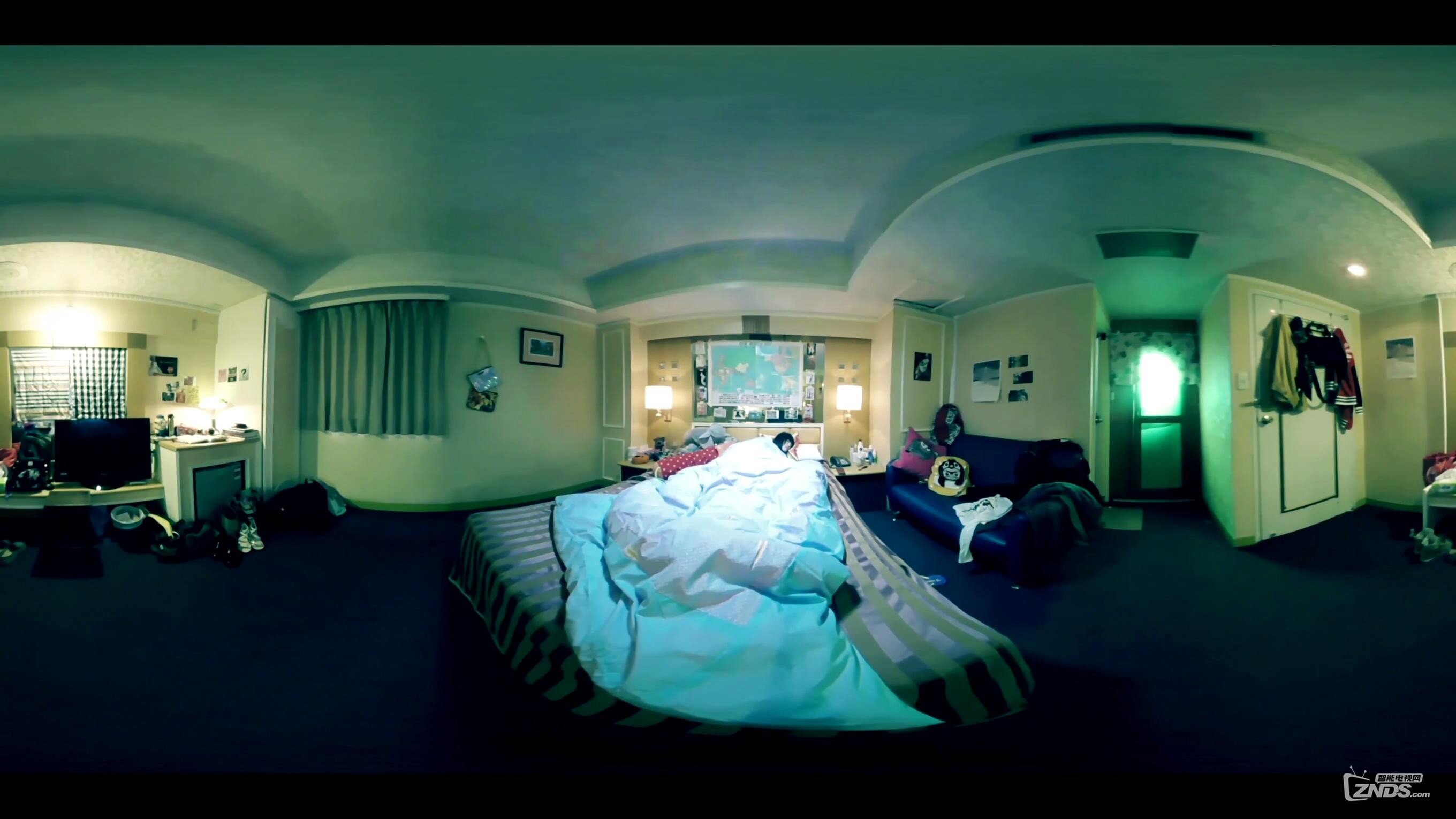 360度vr全景视频卧室有鬼