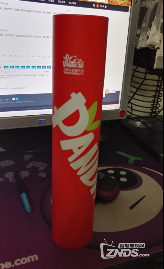 Z币兑换的【熊猫直播】DIY专属鼠标垫 收到了！！