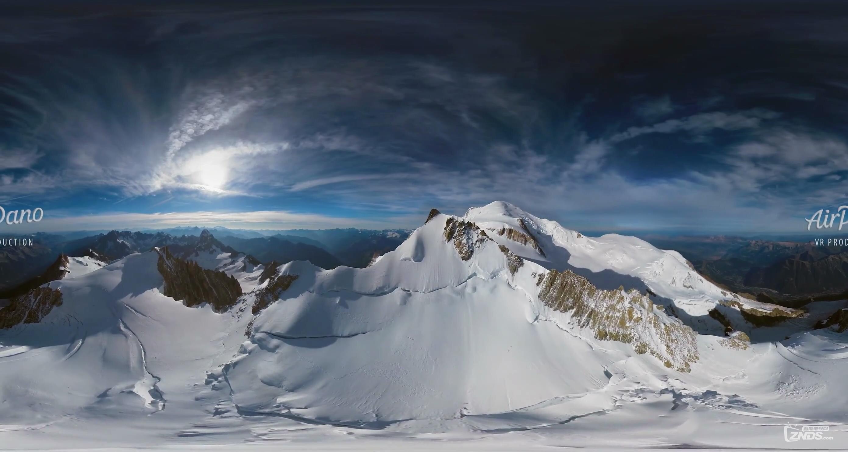 【vr带你游世界】俯瞰勃朗峰三大山峰