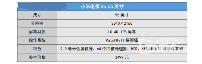 超高性价比——小米电视3s 55英寸评测