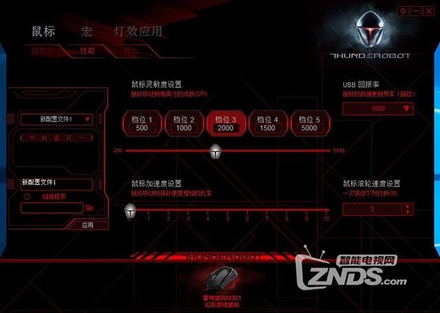 速度与激情的释放——雷神猎兵M301鼠标