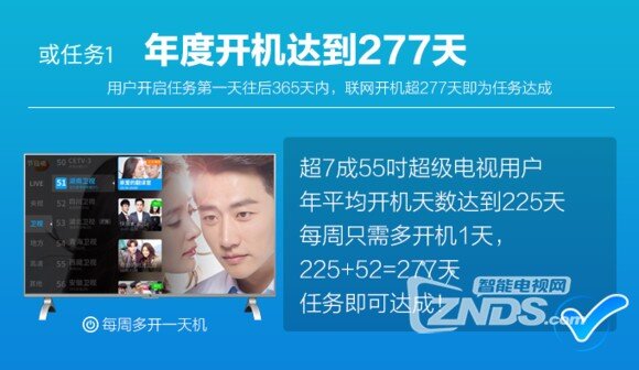超4 X55M共享电视超级影视会员“续杯”任务启动及规则