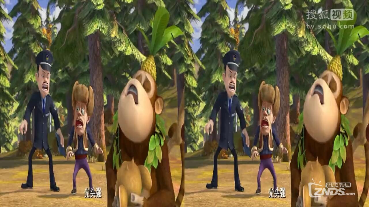 VR視頻3D版熊出沒動畫《熊出沒之秋日團團轉》吉吉和毛毛演戲使光頭強進入圈套_2017072.jpg