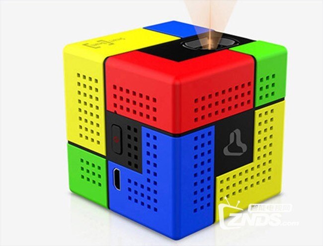 魔方造型韩国袖珍投影仪sktelecomskt激光投影仪1代