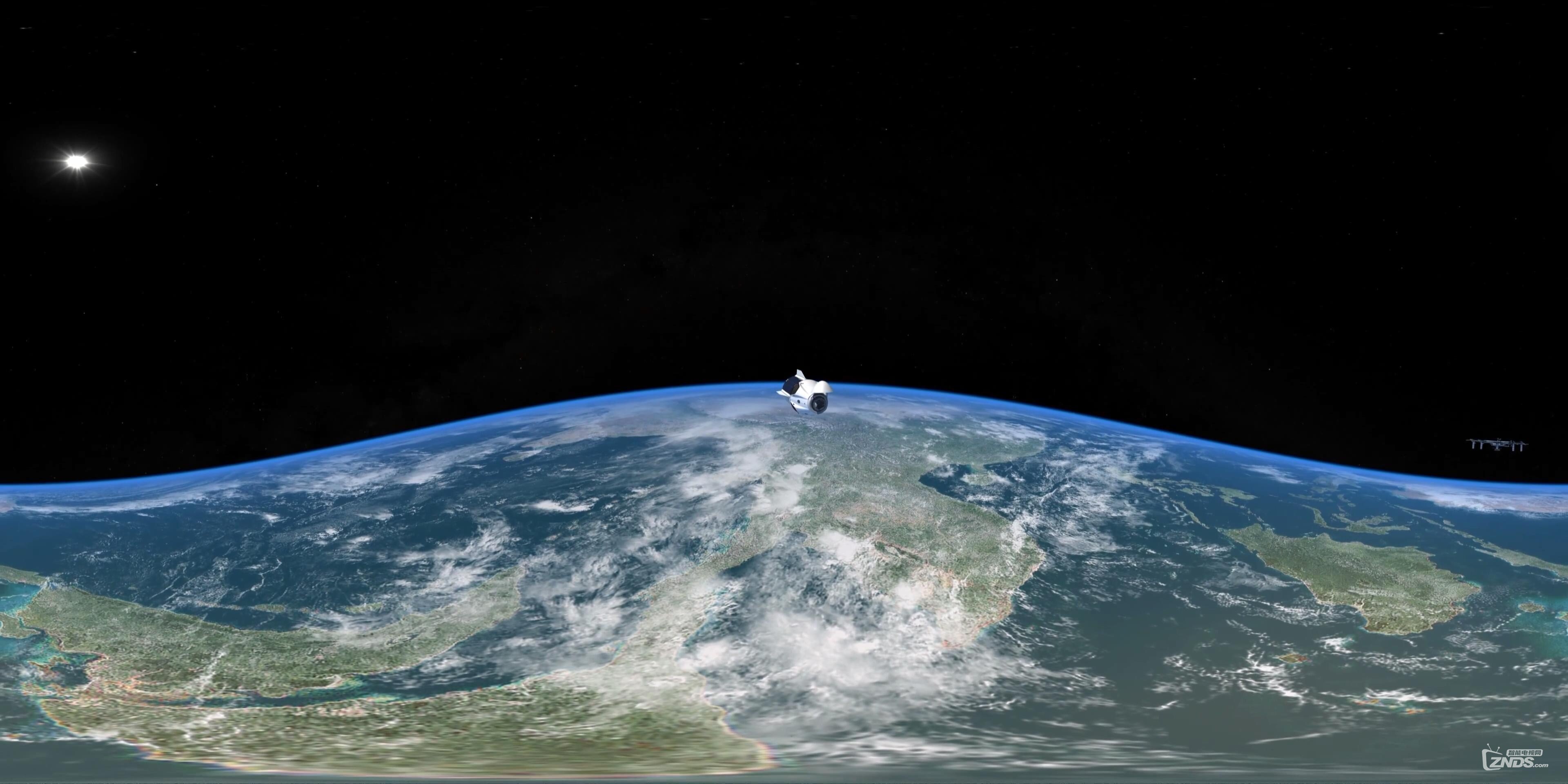 vr360全景航天飞船俯瞰地球下载