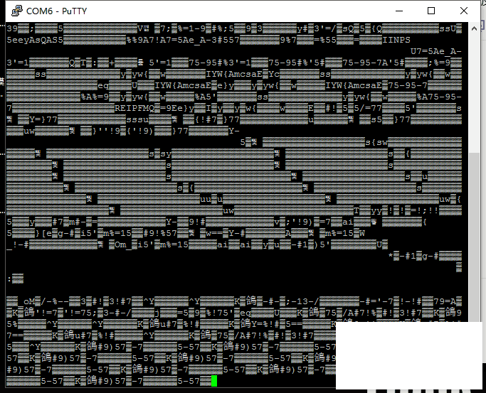 咪咕盒子mg101 ttl时跑出来的数据是乱码