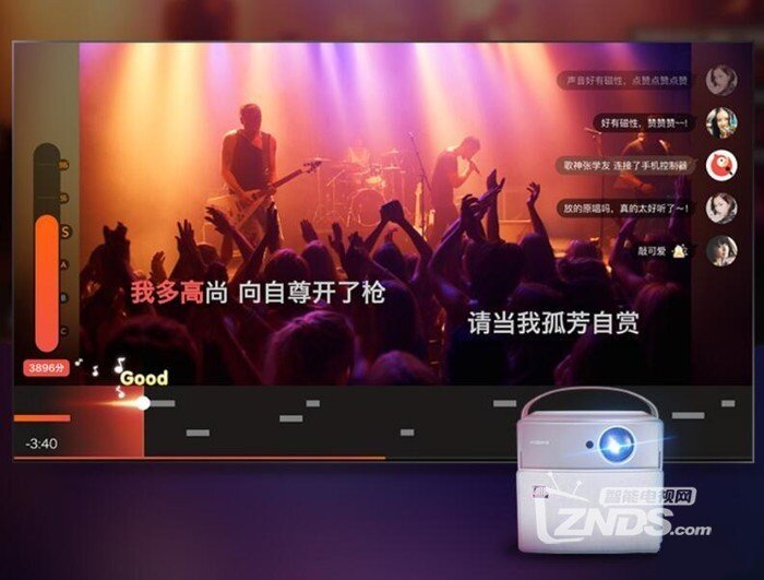 极米无屏电视KK，潮人才会选择的大屏K歌！