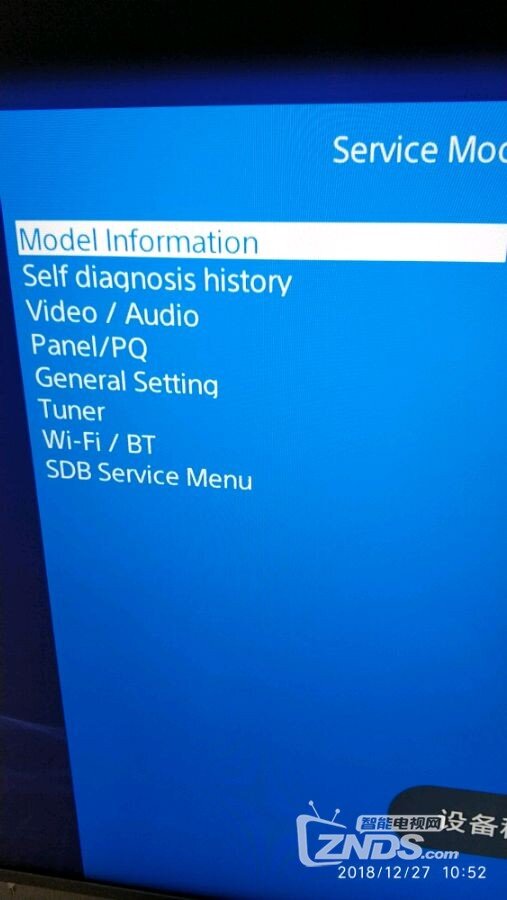 索尼电视工程模式可以修改机型_sony索尼电视_znds