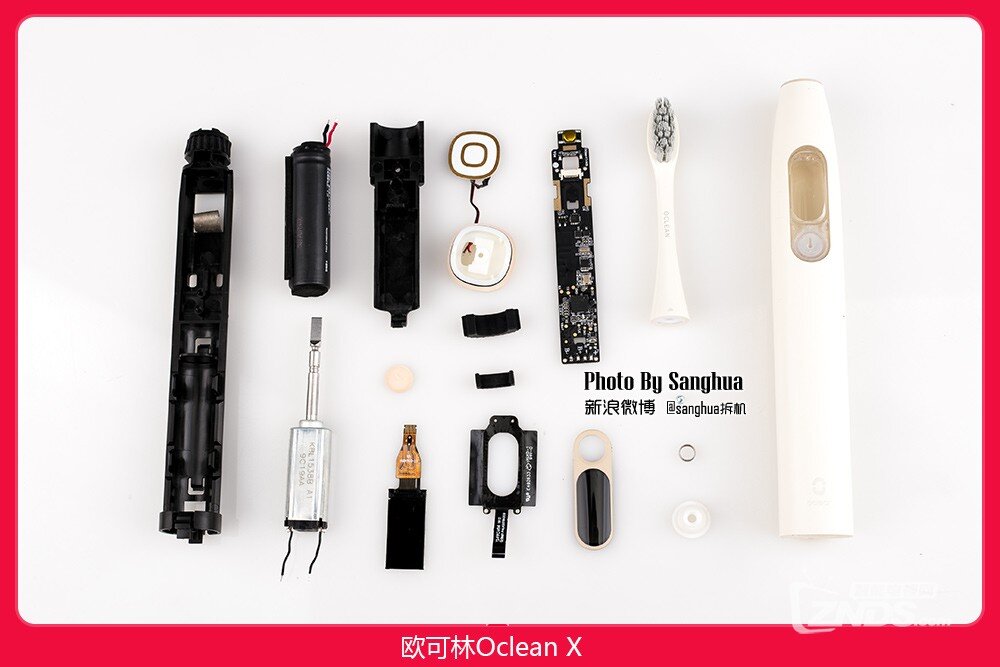 可视化刷牙 Oclean X触屏电动牙刷拆解
