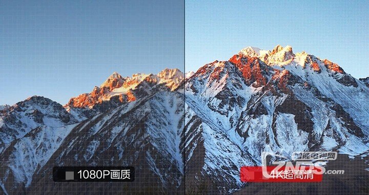 以下是1080p 与 4k的对比