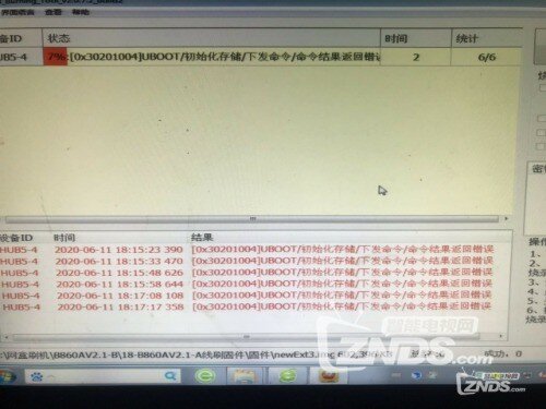 中兴B860AV2.1-a第二次刷机提示出错换过好多固件了