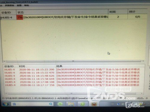 中兴B860AV2.1-a第二次刷机提示出错换过好多固件了