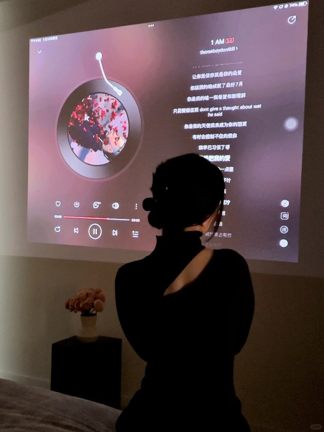 宅家氛围感 _ 今日份快乐是投影仪给的